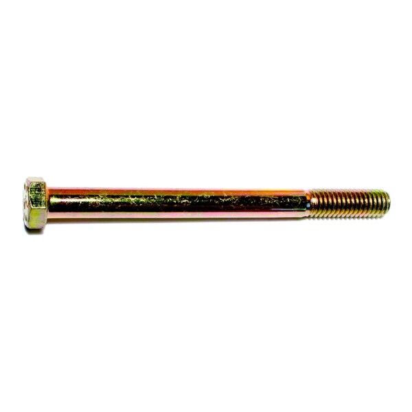 Midwest Fastener Grade 8, 3/8"-16 Hex Head Cap Screw, Zinc Yellow Steel, 4-1/2 in L, 25 PK 00704 - main